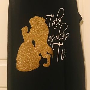 Beauty and The Beast razorback tank top